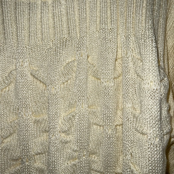 Vintage womens  Savion cream sweater size 12 made in the USA - Picture 4 of 5
